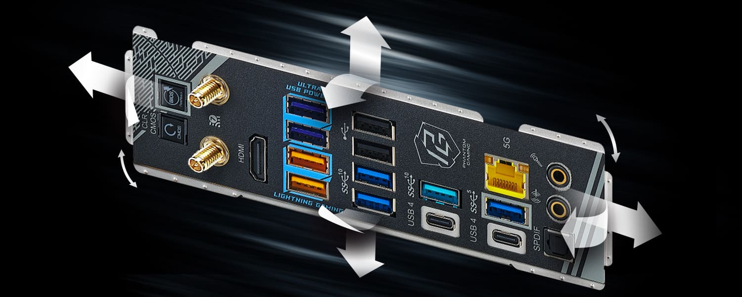 Flexible Integrated I/O Shield